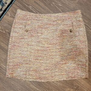 NWOT Ann Taylor‎ LOFT Cotton Poly Tweed Skirt Size 12